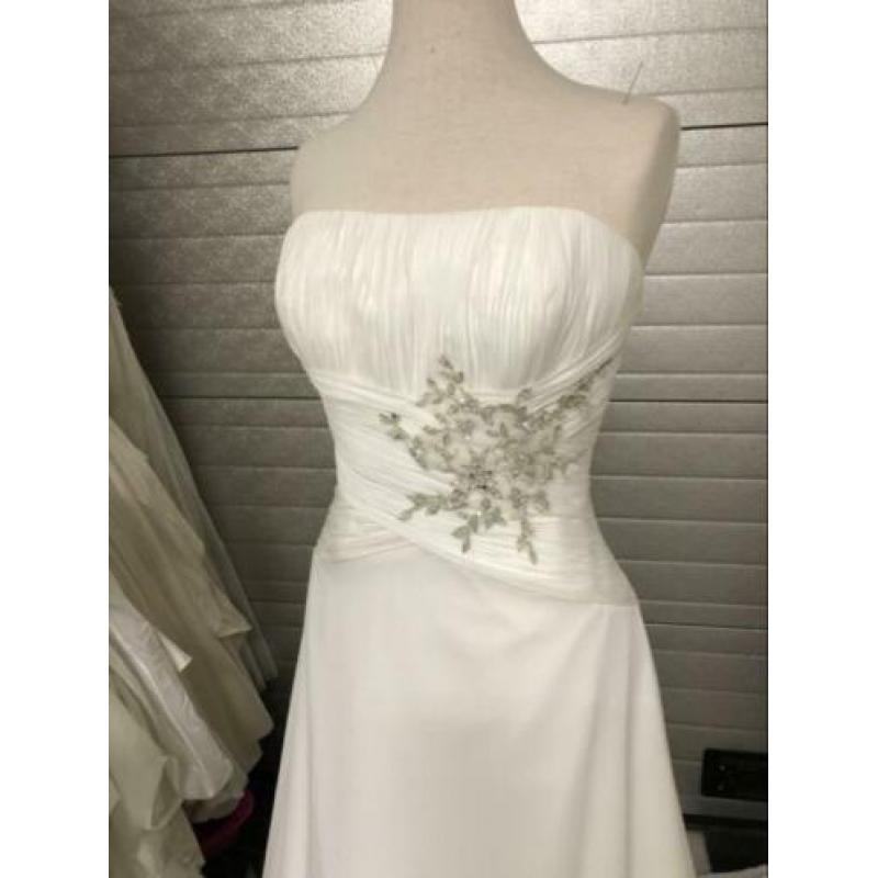 nieuw 38-40 maat chiffon bruidsjurk