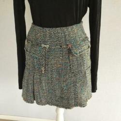 Essentiel Antwerp ZGAN Mini Tweed Rok Maat XS-gratis zending