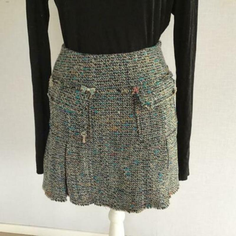 Essentiel Antwerp ZGAN Mini Tweed Rok Maat XS-gratis zending