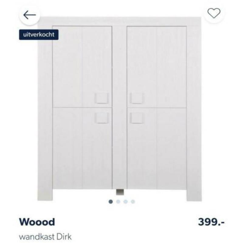 WOOOD kast Dirk, kleur wit