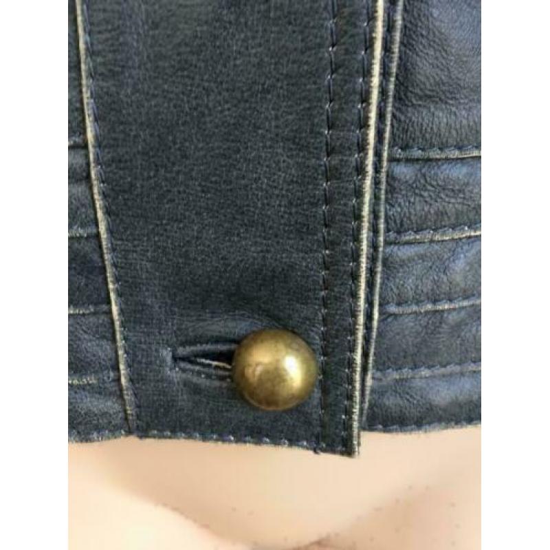 C948 Vero Moda Maat S=36 grijs echt-leren jas winterjas leer