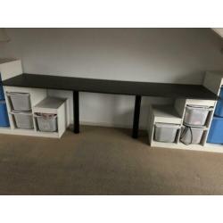 Bureau blad 250 cm bruin