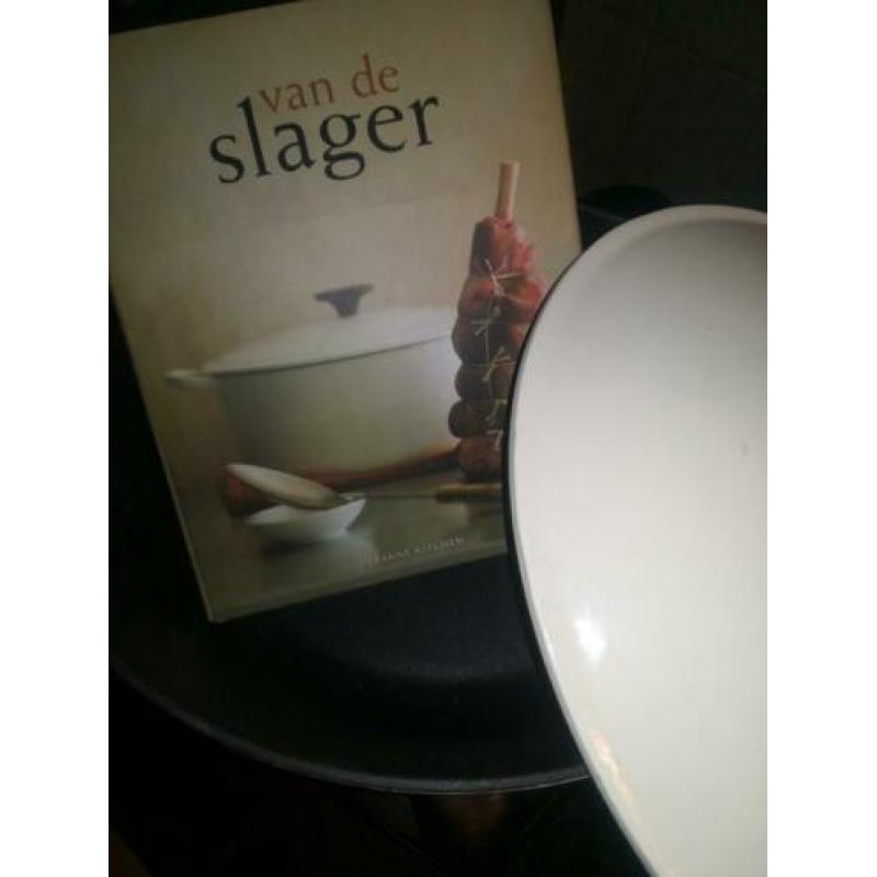 Stoofpan smeedijzer ovaal als nieuw