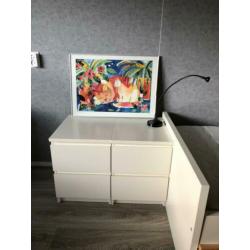 1 persoons bed met 2 kastjes te koop