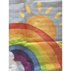 NIEUW! Dekbedovertrek rainbow 1 persoons