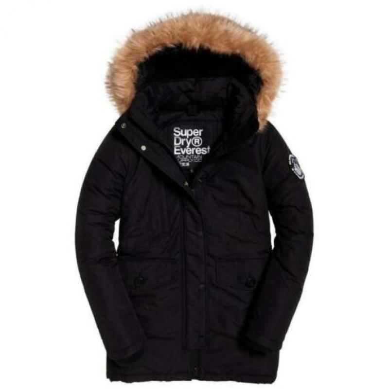 Superdry Ashley Everest Dames Winter jas Nieuw Maat 44
