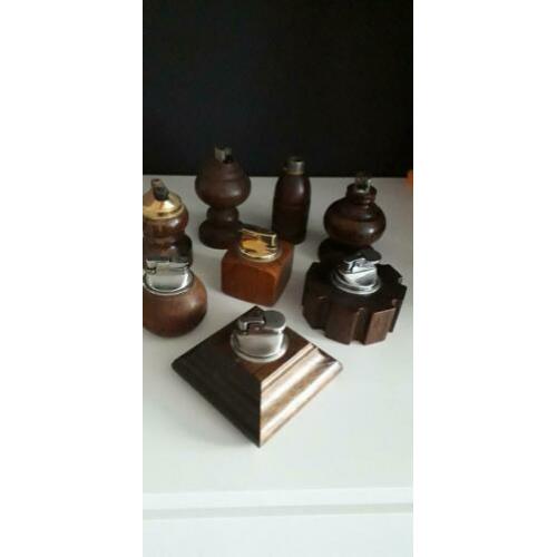 Houten tafelaanstekers