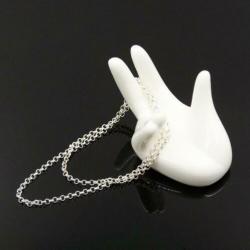 925 echt zilveren collier ketting Jasseron rolo 3 mm (75cm)