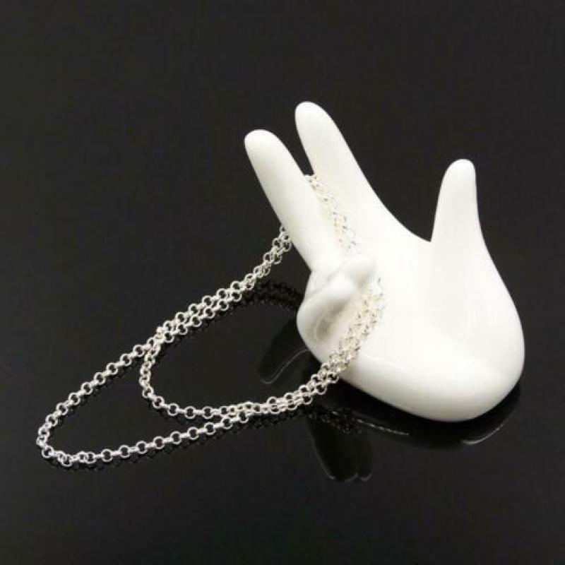 925 echt zilveren collier ketting Jasseron rolo 3 mm (75cm)