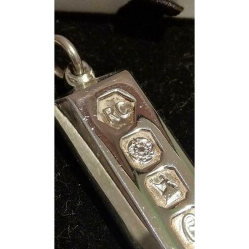 Zilveren hanger 1977 queens jubilee. 925 zilver