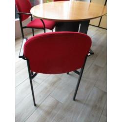 4 st. mooie rode stoeltjes