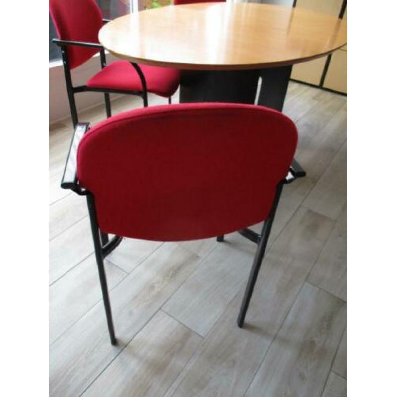 4 st. mooie rode stoeltjes