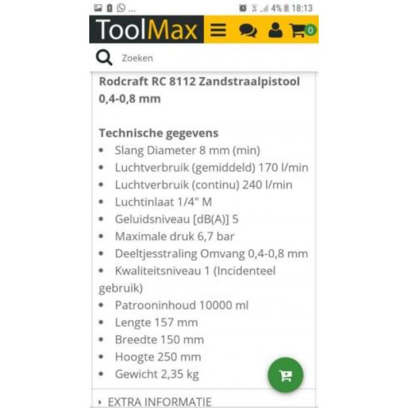 Zandstraalset