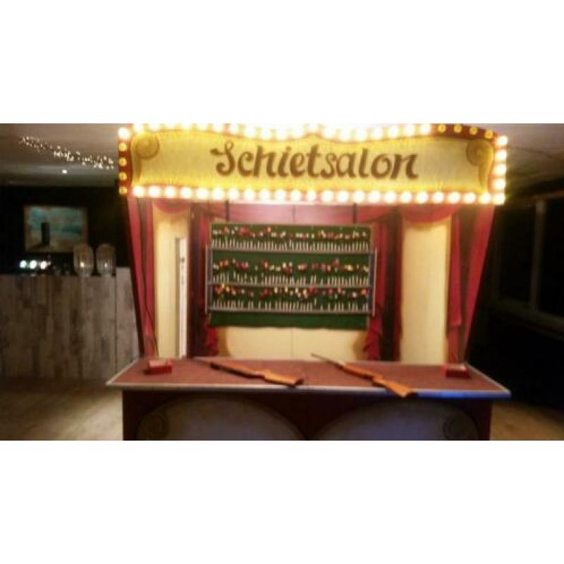 Te huur schiettent, Draaimolen, Snackwagen, attracties