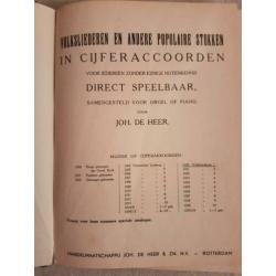 Volksliederen in cijferaccoorden Joh de Heer