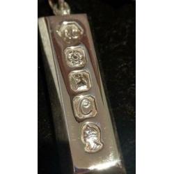 Zilveren hanger 1977 queens jubilee. 925 zilver