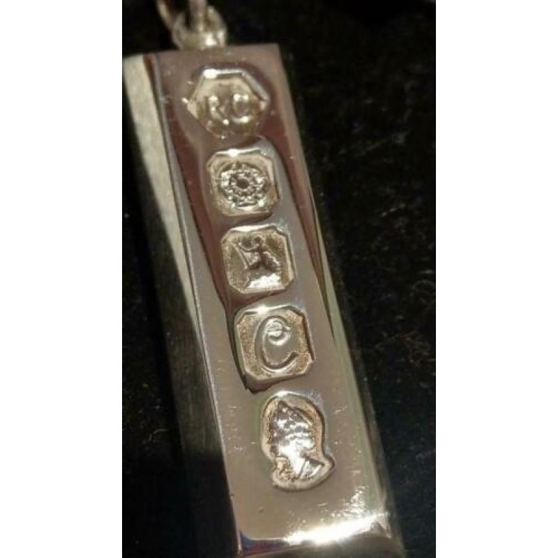 Zilveren hanger 1977 queens jubilee. 925 zilver