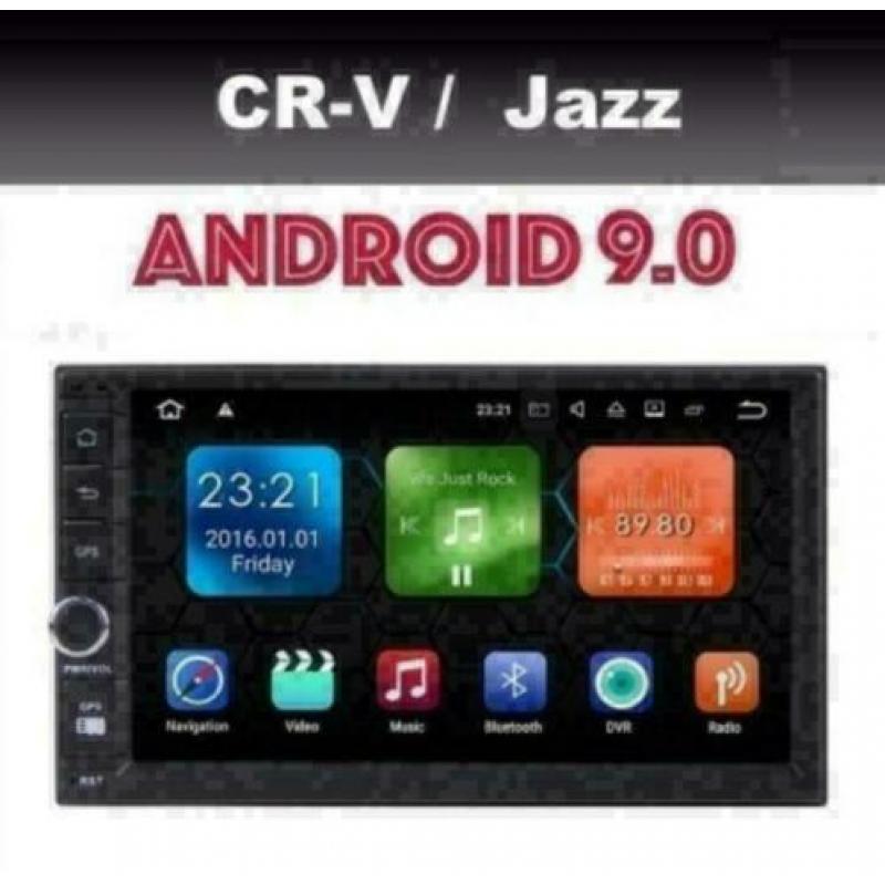 Honda Crv Jazz radio navigatie android 9.0 wifi dab 2din gps