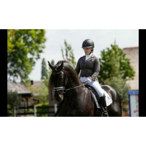 Wedstrijdjasje Harrys's Horse grijs zwarte details M