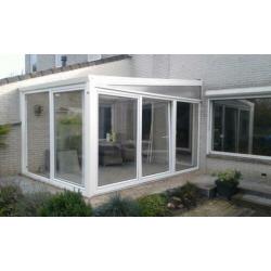 3-delige kunststof schuifpui max. 4500mm breed.