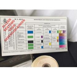 Detectie set chemische strijdmiddelen metalen doos