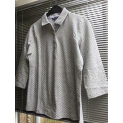 Bloomings poloshirt grijs witte stip nieuw