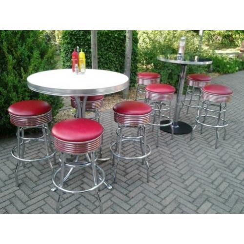 Bel Air Amerikaanse bartafel barkrukken bar sixties fifties