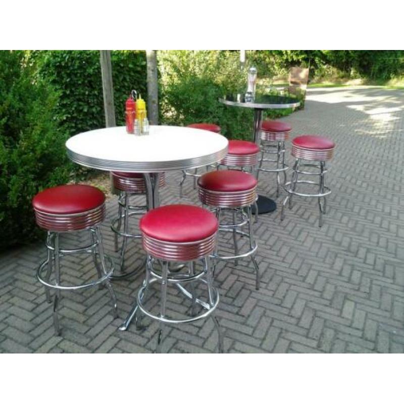 Bel Air Amerikaanse bartafel barkrukken bar sixties fifties