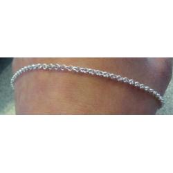 925 echt zilveren collier ketting Jasseron rolo 3 mm (75cm)
