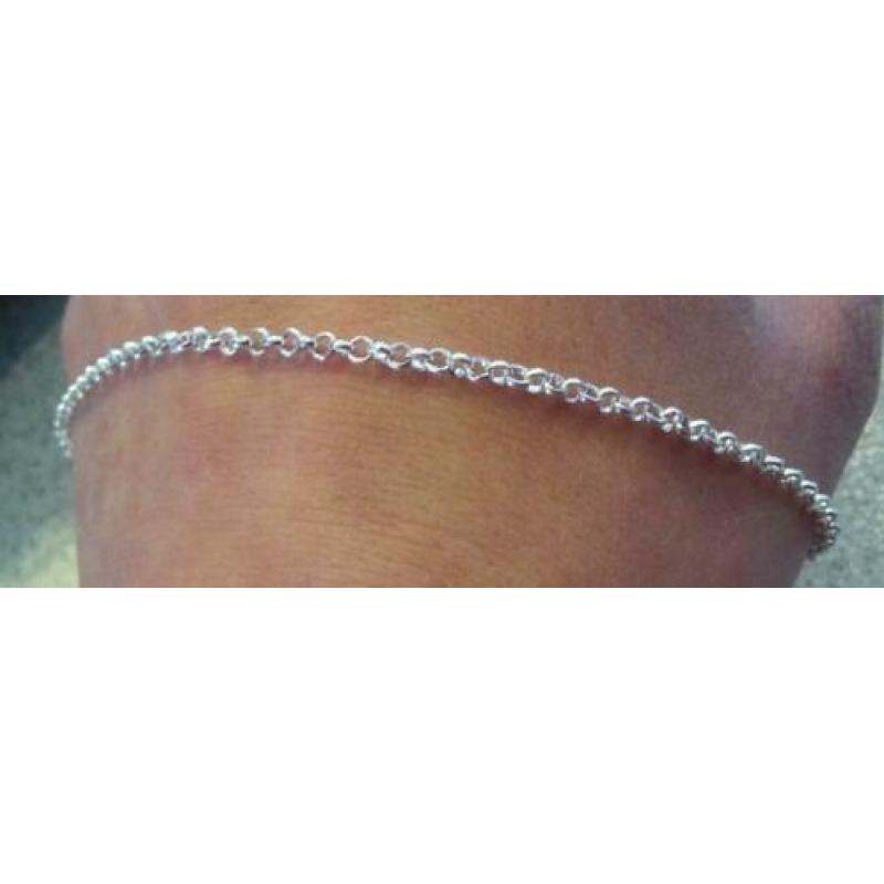 925 echt zilveren collier ketting Jasseron rolo 3 mm (75cm)