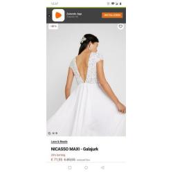 Te koop: NICASSO MAXI - Galajurk van Lace & Beads.