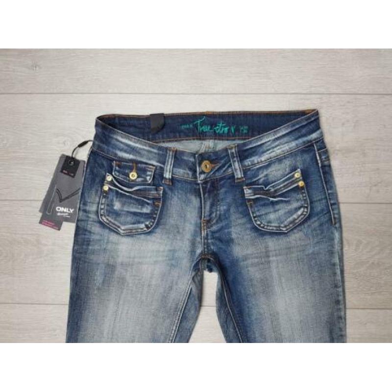 NIEUW ONLY Blauwe jeans, mt 29 / 34 Straight legs