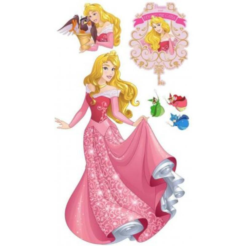 Disney Princess behangrand, Afmeting 5 m x 14 cm Zelfklevend