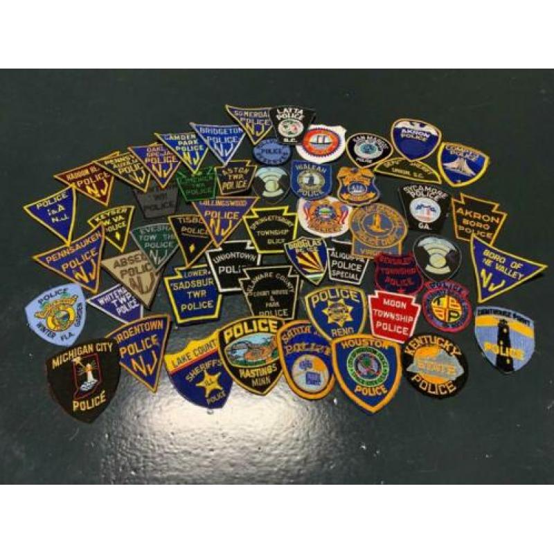 Amerikaanse Politie Badges collectie - retro