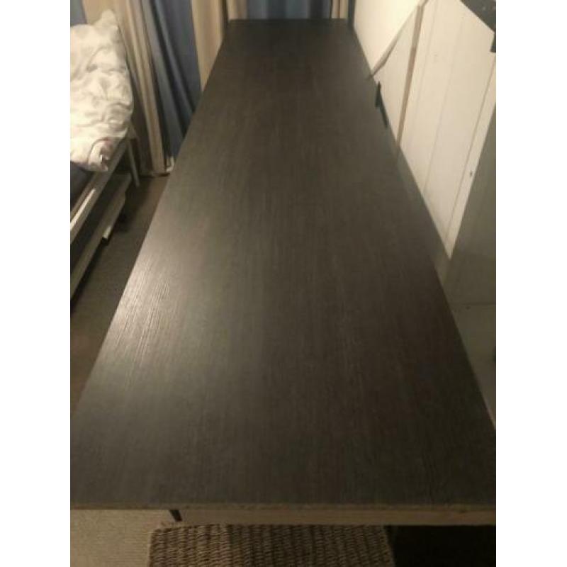 Bureau blad 250 cm bruin