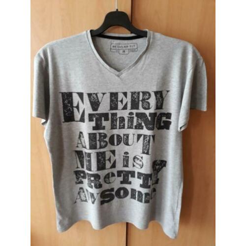 Grijs shirt met opdruk - mt L
