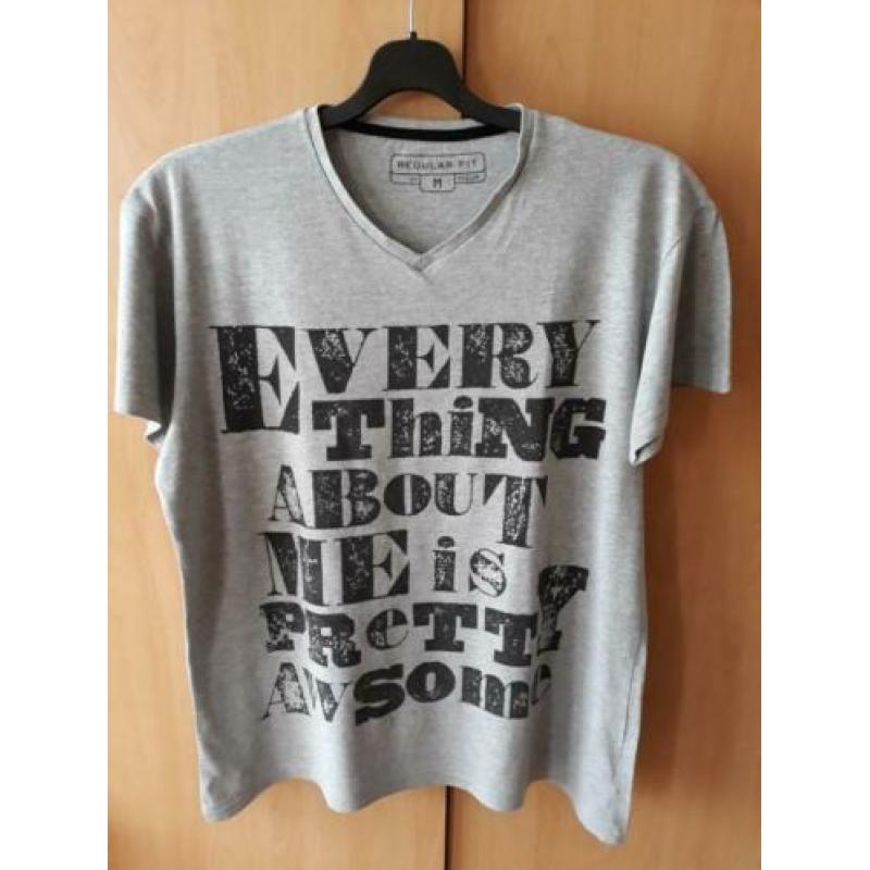Grijs shirt met opdruk - mt L