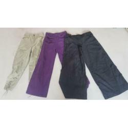 Partij vintage dames broeken en shorts
