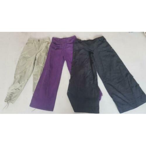 Partij vintage dames broeken en shorts