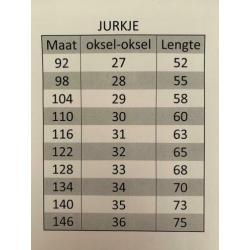 Jurkje bloemenmeisje/lotusbloem (ook met lange mouw) mt 122