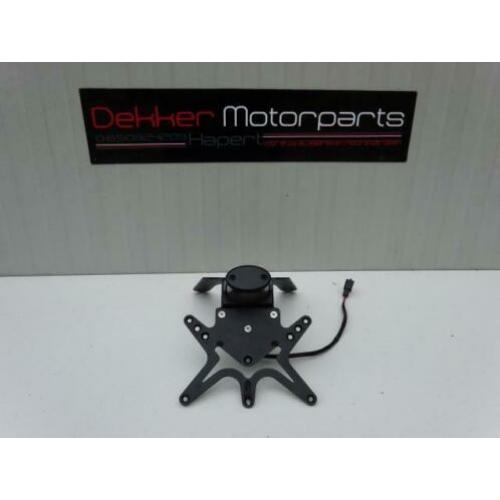 Zwarte Kleine Kentekenplaat Houder Kawasaki Z750 2007-2008 >