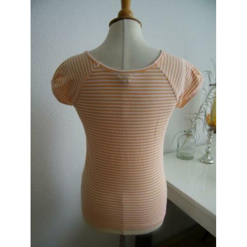 Dames Shirt Maat M Gestreept Zalm