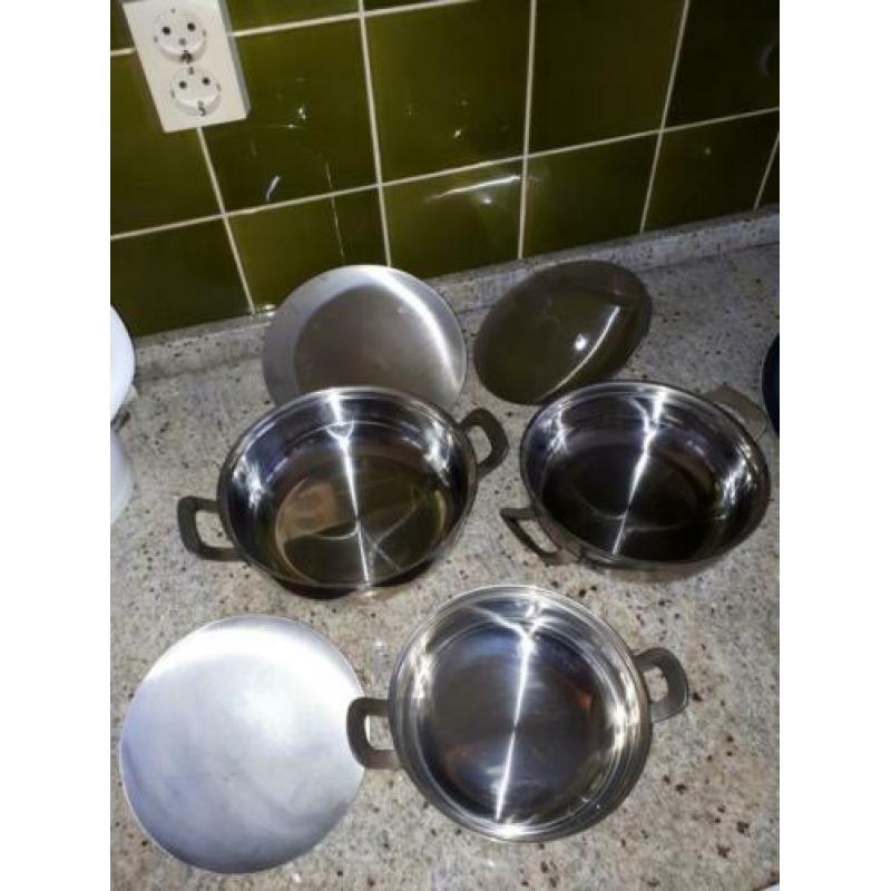 Retro 3 Gero Zilmeta Dekschalen Verzilverde Schalen Deksel