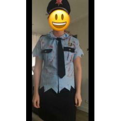 Zombie politie setje maat M