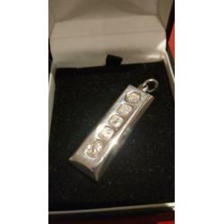 Zilveren hanger 1977 queens jubilee. 925 zilver