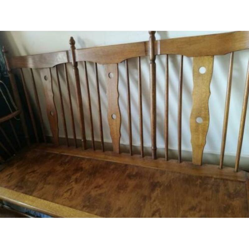 Houten bankje 3zits