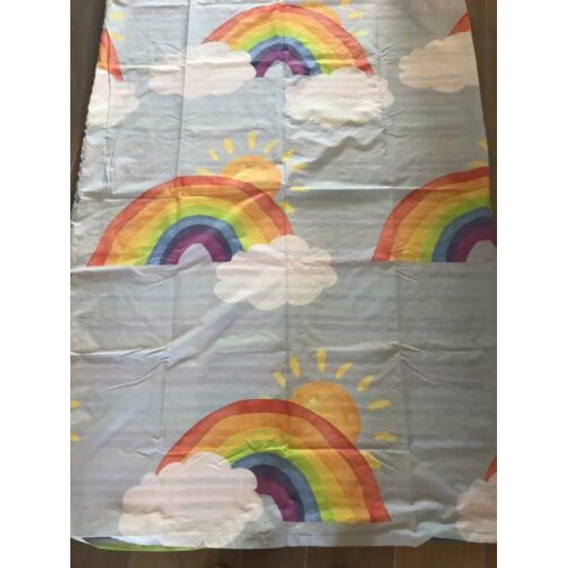 NIEUW! Dekbedovertrek rainbow 1 persoons