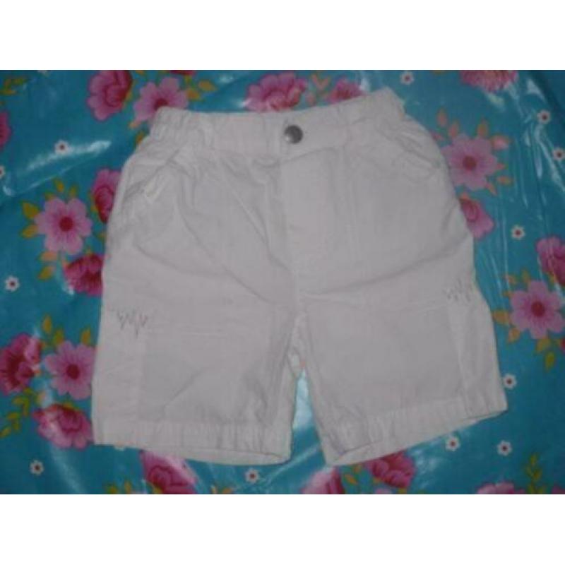 JUST SMALL Stoere korte blauwe broek , maatje 74