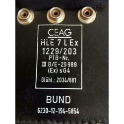 Hoofdlamp Kopfleuchte CEAG Typ HLE 7 L ex voor expedities