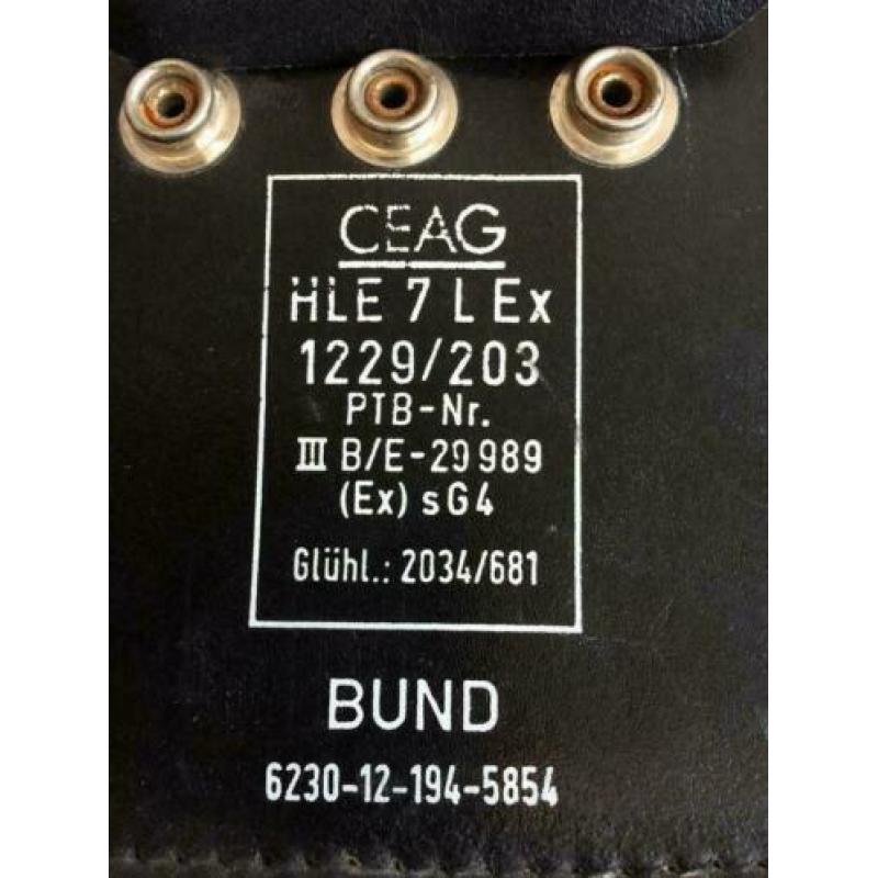 Hoofdlamp Kopfleuchte CEAG Typ HLE 7 L ex voor expedities